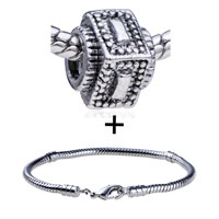 Pugster Gift Center - exotic mah jong table pattern european bead bracelet combination Image.