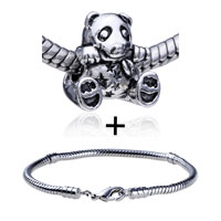 Pugster Gift Center - little bear european bead bracelet combination Image.