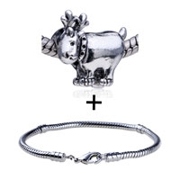 Pugster Gift Center - antelope european bead bracelet combination Image.