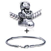 Pugster Gift Center - lovely bear pattern european bead bracelet combination Image.