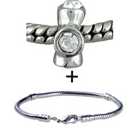 Pugster Gift Center - cross studded bracelet combination Image.