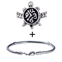 Pugster Gift Center - silver plated sea turtle bracelet combination Image.