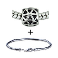 Pugster Gift Center - black mini triangles bracelet combination Image.