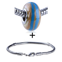 Pugster Gift Center - double blue line bracelet combination Image.