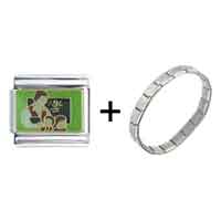 Pugster Gift Center - kindergarten teacher combination italian charm bracelet Image.