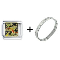 Pugster Gift Center - martini combination italian charm bracelet Image.