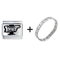 Pugster Gift Center - yard sale combination italian charm bracelet Image.