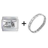Pugster Gift Center - sweetie heart necklace combination italian charm bracelet Image.
