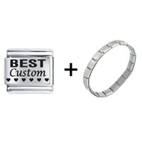 Pugster Gift Center - best hearts custom combination italian charm bracelet Image.
