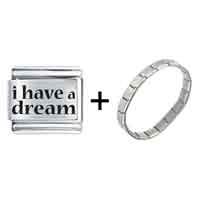 Pugster Gift Center - culture i have a dream laser italian charm bracelets combination Image.