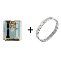Pugster Gift Center - tarot high priestess mega combination italian charm bracelet Image.