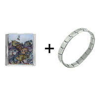Pugster Gift Center - fishing mega combination italian charm bracelet Image.