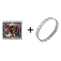 Pugster Gift Center - crusades mega combination italian charm bracelet Image.