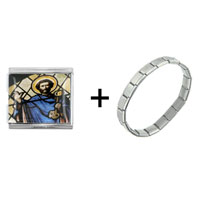 Pugster Gift Center - st peter mega combination italian charm bracelet Image.