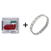 Pugster Gift Center - santa claus shoe italian charm bracelets combination Image.