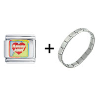 Pugster Gift Center - i love my aunt with heart combination italian charm bracelet Image.