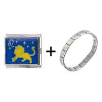 Pugster Gift Center - zodiac leo italian charm bracelets combination Image.