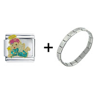 Pugster Gift Center - anime angel combination italian charm bracelet Image.
