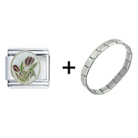 Pugster Gift Center - mom roses combination italian charm bracelet Image.