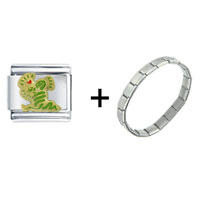 Pugster Gift Center - snakes in love combination italian charm bracelet Image.