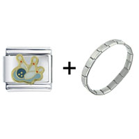 Pugster Gift Center - bowling combination italian charm bracelet Image.