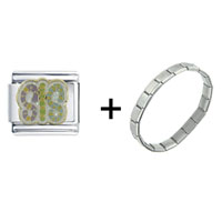 Pugster Gift Center - sis polka dots combination italian charm bracelet Image.