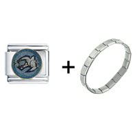 Pugster Gift Center - peace dove combination italian charm bracelet Image.