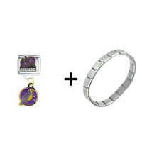 Pugster Gift Center - montana combination italian charm bracelet Image.