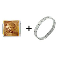 Pugster Gift Center - da vinci picture combination italian charm bracelet Image.