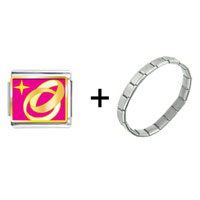 Pugster Gift Center - wedding golden rings combination italian charm bracelet Image.