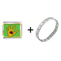 Pugster Gift Center - wooden animal craftwork photo charms combination italian bracelet Image.
