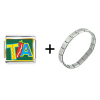 Pugster Gift Center - tia cactus desert photo charms combination italian bracelet Image.