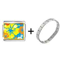 Pugster Gift Center - "gold plated season more flower photo italian charm bracelets Image.