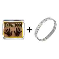 Pugster Gift Center - gold plated travel hollywood photo italian charm bracelets combination Image.