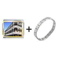 Pugster Gift Center - gold plated travel new orleans photo italian charm bracelets combination Image.