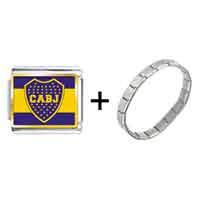 Pugster Gift Center - gold plated sports cabj photo italian charm bracelets combination Image.