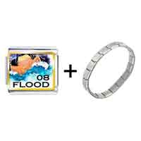 Pugster Gift Center - gold plated nature 2008 flood photo italian charm bracelets combination Image.