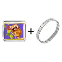 Pugster Gift Center - gold plated wildlife kola photo italian charm bracelets combination Image.