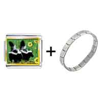 Pugster Gift Center - gold plated wildlife skunk photo italian charm bracelets combination Image.