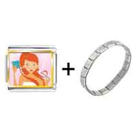 Pugster Gift Center - gold plated hobbies makeup photo italian charm bracelets combination Image.