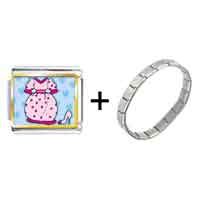 Pugster Gift Center - dress and shoe photo italian charm combination bracelet Image.