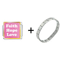Items from KS - faith hope love pink combination Image.