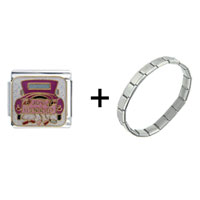 Pugster Gift Center - just married combination italian charm bracelet Image.