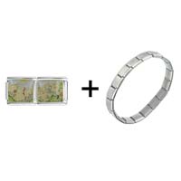 Pugster Gift Center - bible story daniel and the lions combination italian charm bracelet Image.