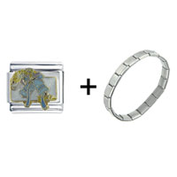 Pugster Gift Center - wedding bells combination italian charm bracelet Image.