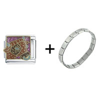 Pugster Gift Center - taurus combination italian charm bracelet Image.
