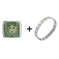 Pugster Gift Center - virgo combination italian charm bracelet Image.