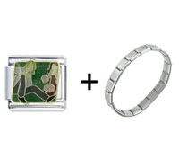 Pugster Gift Center - opening a gift combination italian charm bracelet Image.