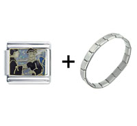 Pugster Gift Center - graduation ceremony combination italian charm bracelet Image.