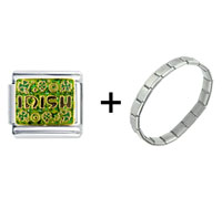 Pugster Gift Center - irish combination italian charm bracelet Image.